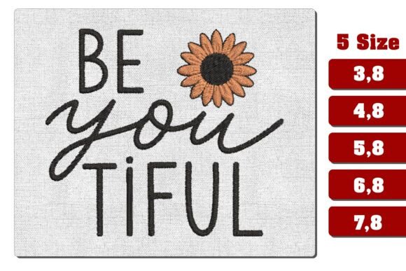 Be You Tiful Sunflower Embroidery File Review