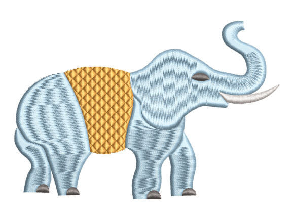 Blue Elephant Embroidery Design Review