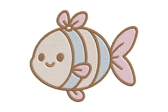 Cute Striped Fish Embroidery Design Review