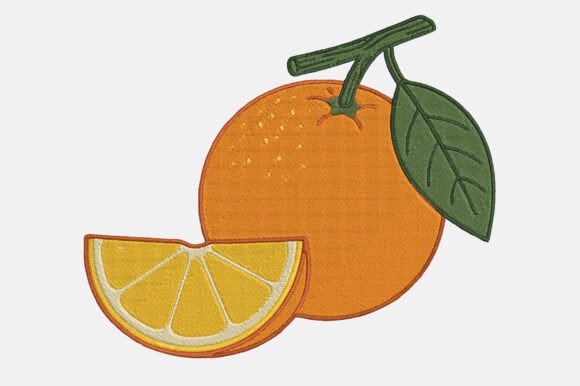 Embroidery Orange Fruit Design Review for Sellers