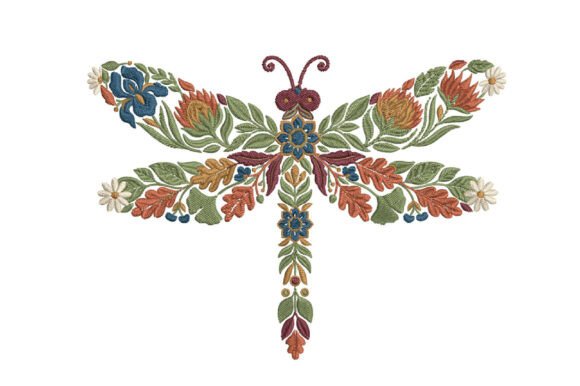 Floral Dragonfly Embroidery Design Review