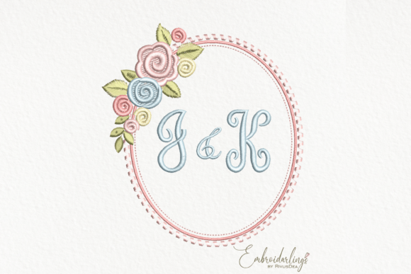 Floral Monogram Frame Embroidery Design Review