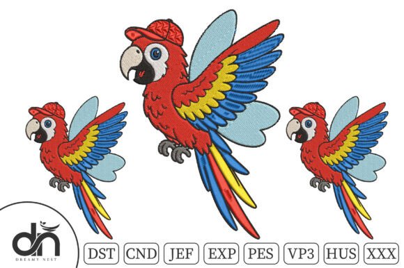 Flying Parrot Machine Embroidery Design Review