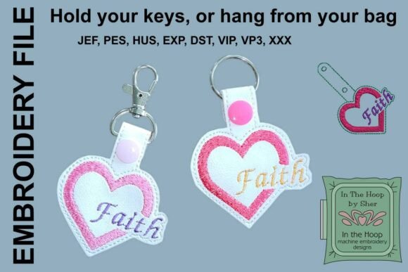 ITH Faith Key Fob: A Seasonal Christian Embroidery Review