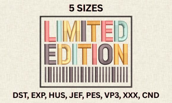 Limited Edition Embroidery Text Review