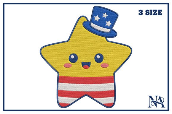 Patriotic Cute USA Star Embroidery Review