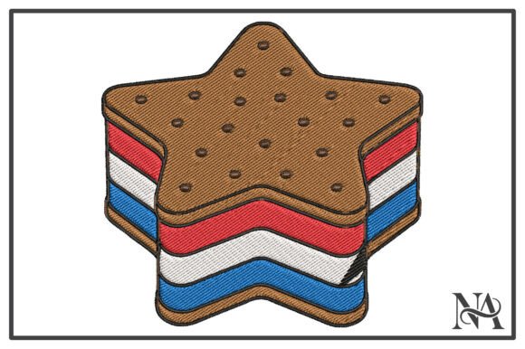 Patriotic Star Ice Cream Embroidery Review