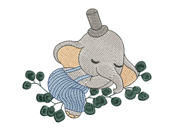 Sleeping Baby Elephant Embroidery Review