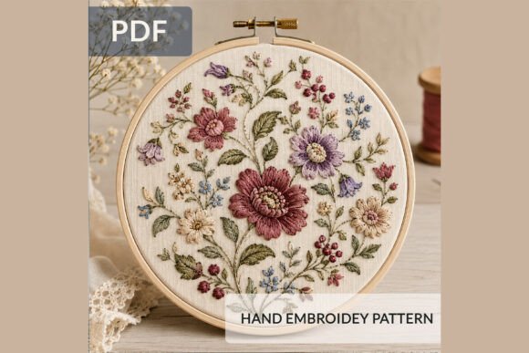 Vintage Floral Hand Embroidery Pattern Review