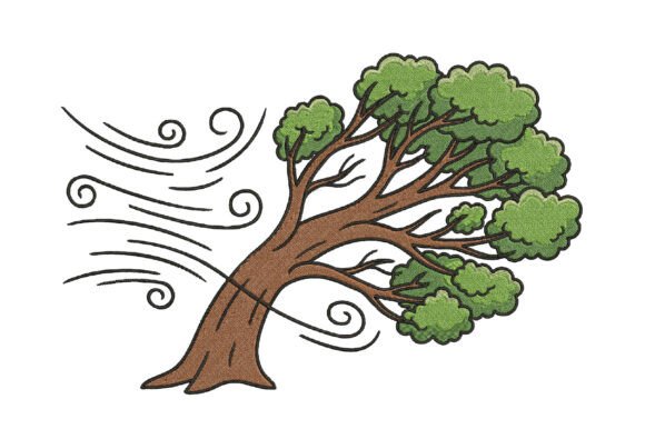 Wind Blown Tree Embroidery Design Review