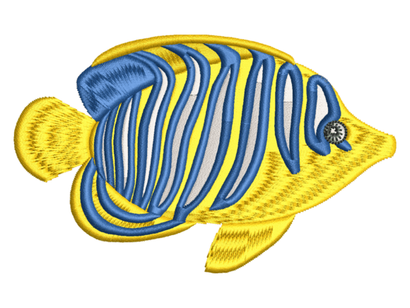 Yellow Tropical Fish Embroidery Review